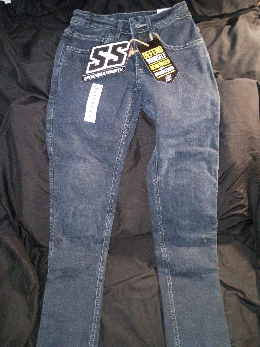 SS Speed & Strength Womens Dark Blue Motorcross Jeans